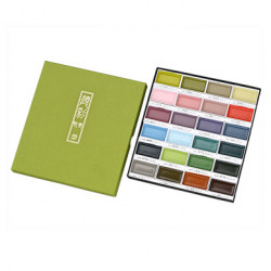 Coffret aquarelle japonaise Gansai 24 Nuances Art Déco