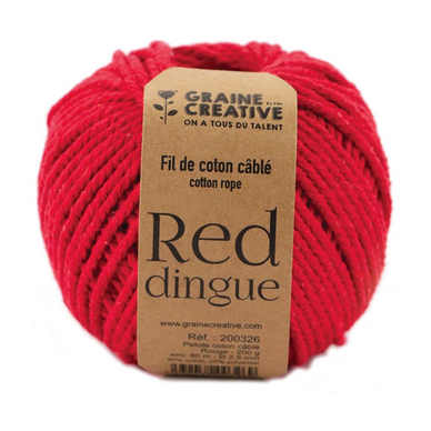 Fil coton câblé Pelote 2,5 mm x 80 m Ecru