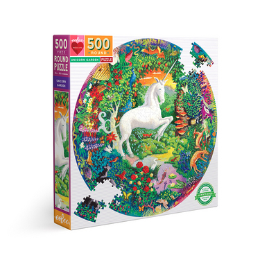 Puzzle Rond 500 pièces Jardin de la Licorne