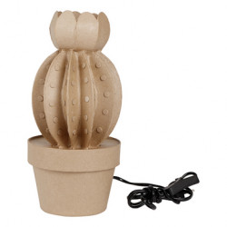 Lampe en papier mâché Cactus