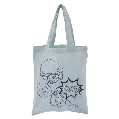 Sac en coton Super héro 20 x 25 cm