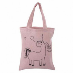 Sac en coton Licorne 20 x 25 cm
