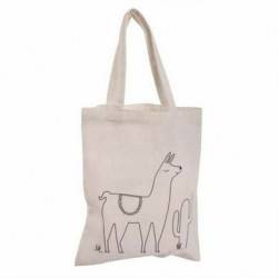 Sac en coton Lama 20 x 25 cm