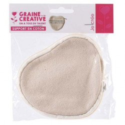 Porte-monnaie en coton 10,5 x 10 x 1,3 cm C?ur