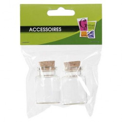 Flacon de verre 2 pcs 30 x 40 mm