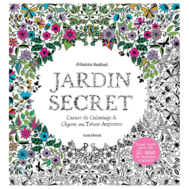 Carnet de coloriage Jardin secret Edition Collector