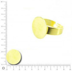 Support bague à coller Ø 22mm - Doré