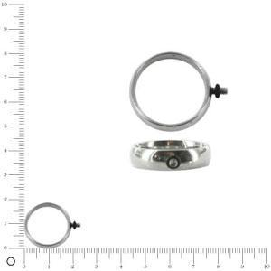 Bague à compléter Ø 19 mm - Argenté