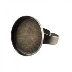 Bague ronde creuse - Bronze - 20 mm de diamètre