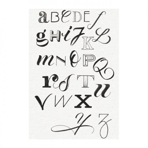6 feutres Pitt Artist Pen Lettering verts