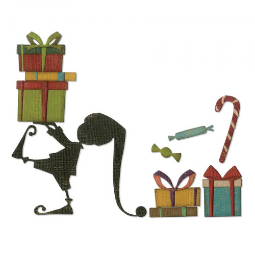 Thinlits Die Set Lutin du Père Noël - 11 pcs