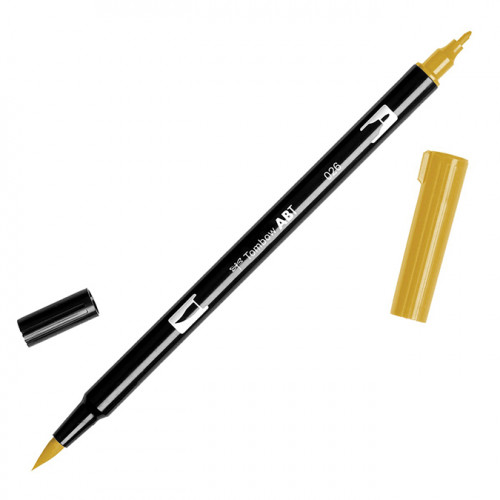 Feutre Tombow double-pointe Or jaune 026