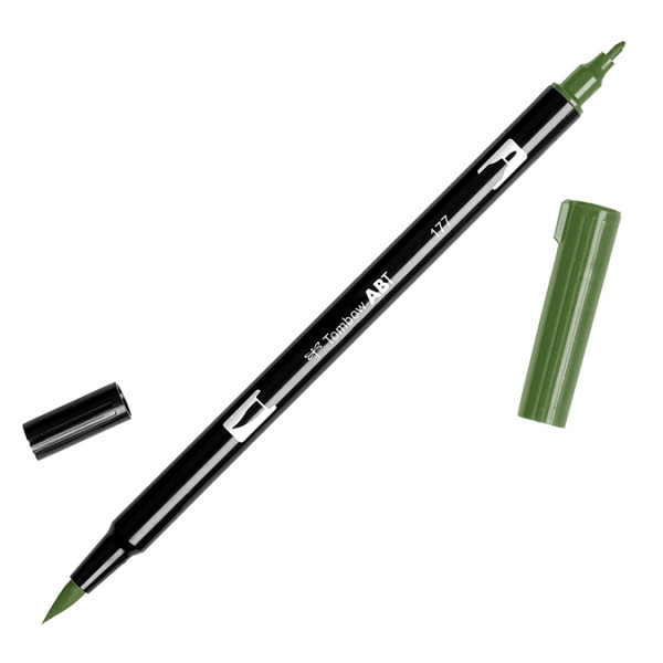 Feutre Tombow double-pointe Jade foncé 177