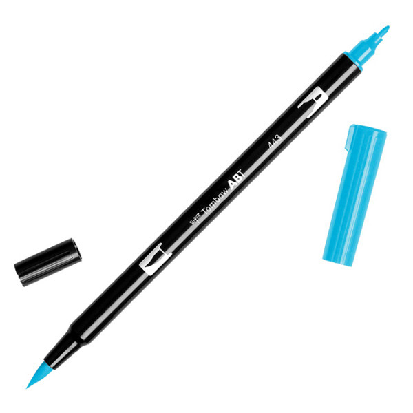 Feutre Tombow double-pointe Turquoise 443