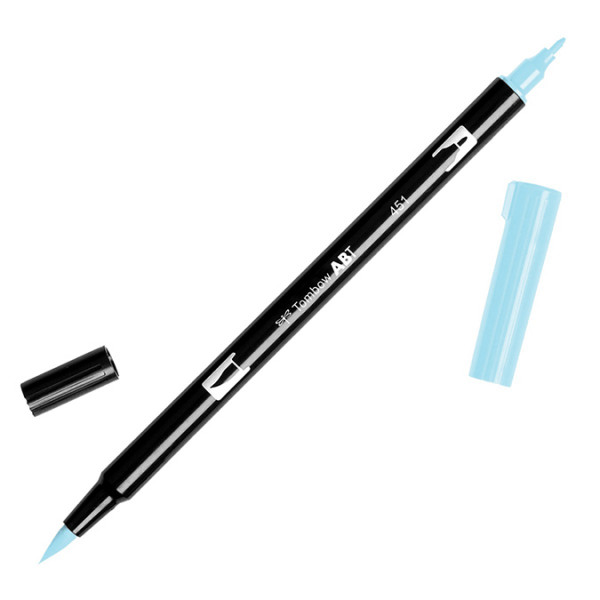 Feutre Tombow double-pointe Bleu ciel 451