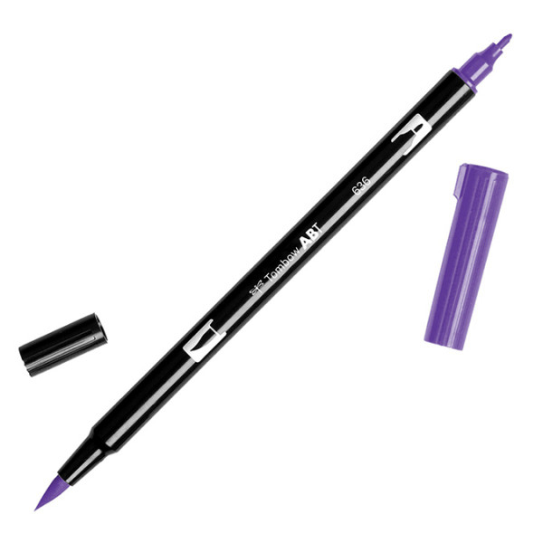 Feutre Tombow double-pointe Violet impérial 636
