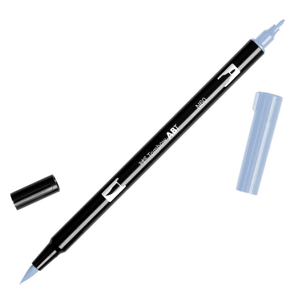 Feutre Tombow double-pointe Gris froid 6 N60