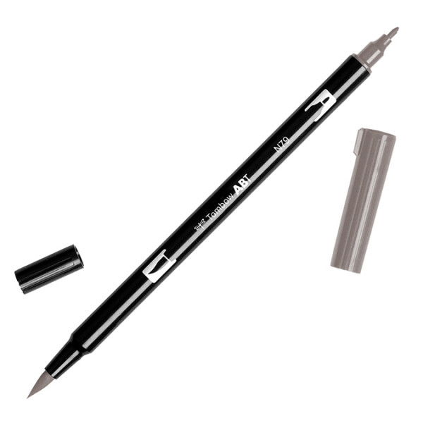 Feutre Tombow double-pointe Gris chaud 2 N79