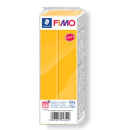 Pâte polymère Fimo Soft - tournesol - 454 g