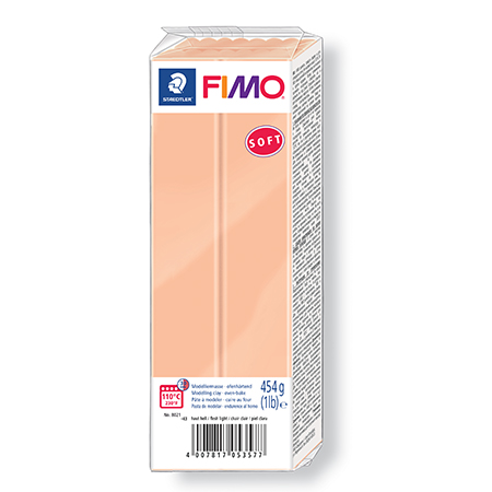 Pâte polymère Fimo Soft - chair pâle - 454 g