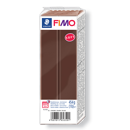 Pâte polymère Fimo Soft - chocolat - 454 g