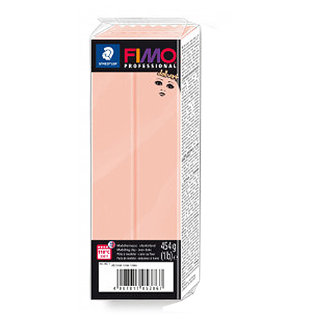 Pâte polymère Fimo Doll Art - rose - 454 g
