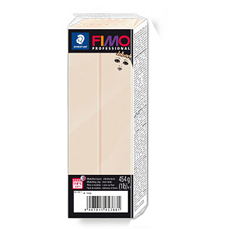 Pâte polymère Fimo Doll Art - beige - 454 g