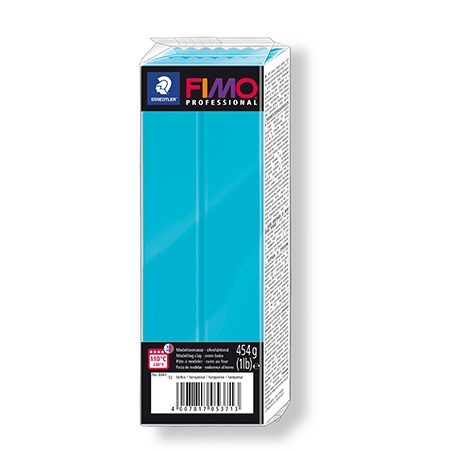 Pâte polymère Fimo Professional - turquoise - 454 g