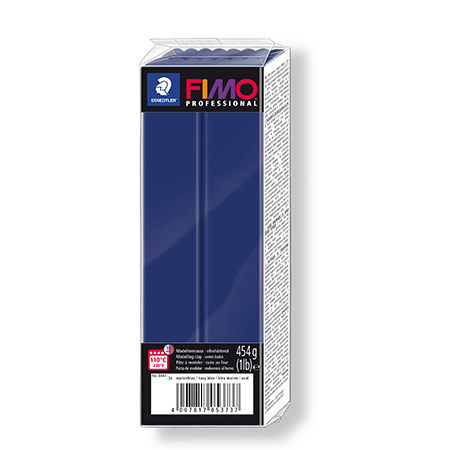 Pâte polymère Fimo Professional - bleu marine - 454 g