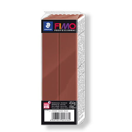 Pâte polymère Fimo Professional - chocolat - 454 g