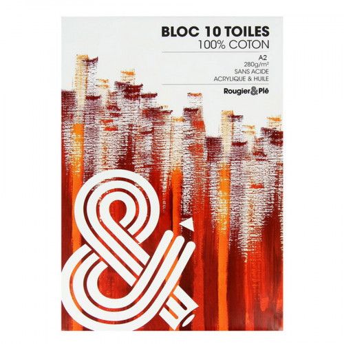 Bloc de toile 100% Coton A2 - 10 feuilles