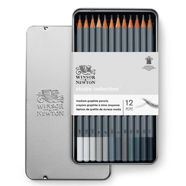 Lot de 12 crayons graphite Studio Collection