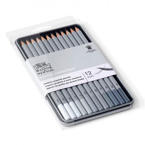 Lot de 12 crayons graphite Studio Collection