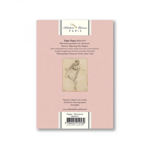Carnet Pocket Artbook Degas : Danseuse - 12 x 17 cm