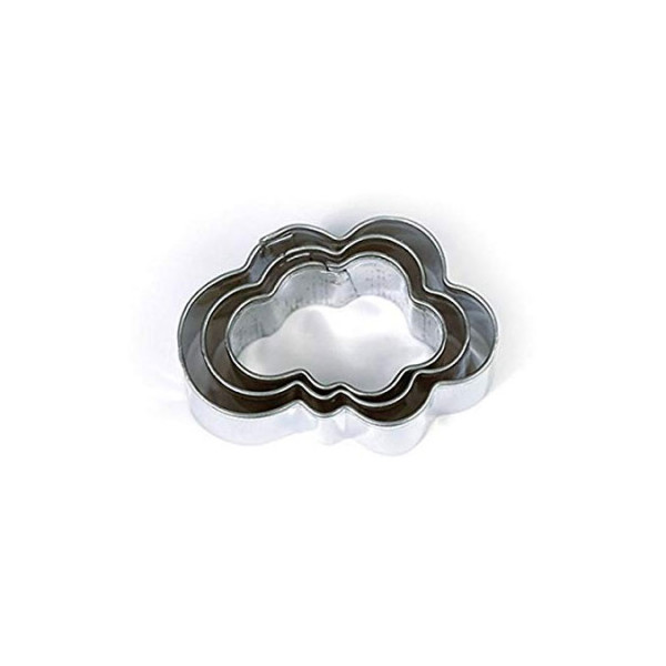 Emporte-pièces Nuages pour pâte polymère - 3 pcs