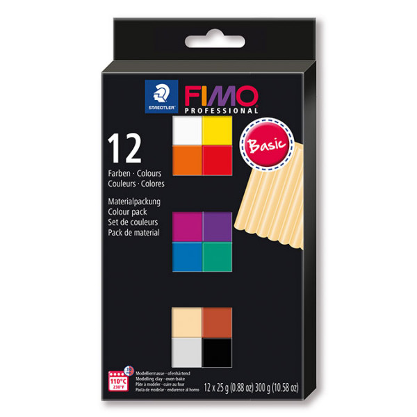 Kit Fimo Professional Basics - 12 x 25 g