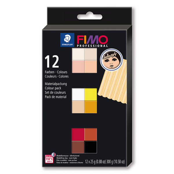 Kit Fimo Professional Doll Art - 12 x 25 g