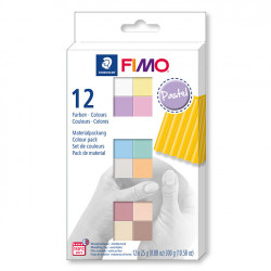 Coffret Fimo Couleurs pastels - 12 x 25 g