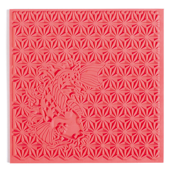 Tapis de texture Japon pour pâte polymère - 9 x 9 cm