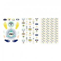 Transferts Evil Eye pour pâte polymère - A6