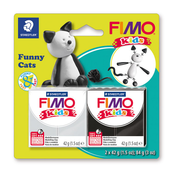 Kit Fimo Kids Chats rigolos