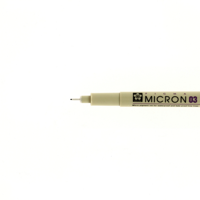 Feutre technique à pointe calibrée Pigma Micron 03 (0,35 mm)