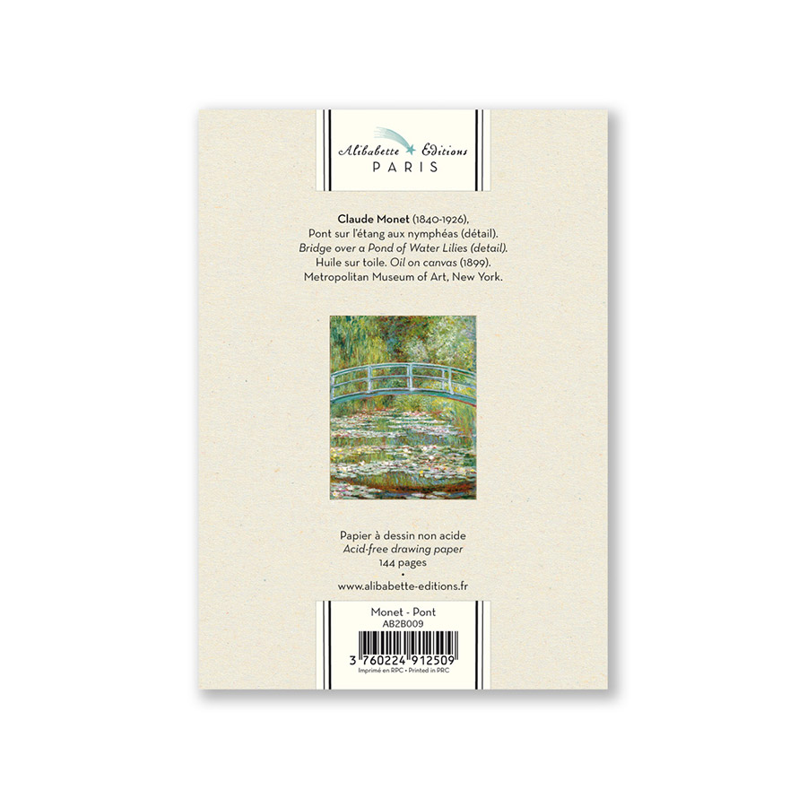 Carnet Pocket Artbook Monet : Pont - 12 x 17 cm