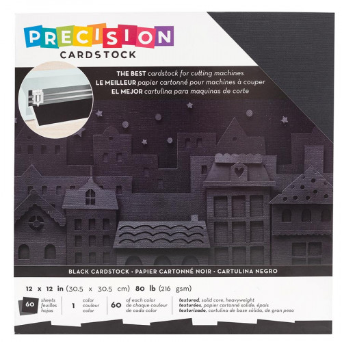 Cardstock de précision texturé Noir