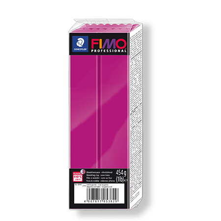 Pâte polymère Fimo Professional - rouge magenta - 454 g