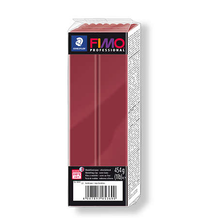 Pâte polymère Fimo Professional - bordeaux - 454 g