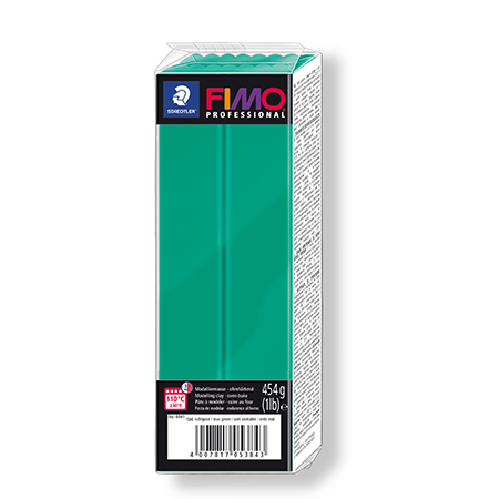 Pâte polymère Fimo Professional - vert pur - 454 g