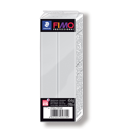 Pâte polymère Fimo Professional - gris dauphin - 454 g