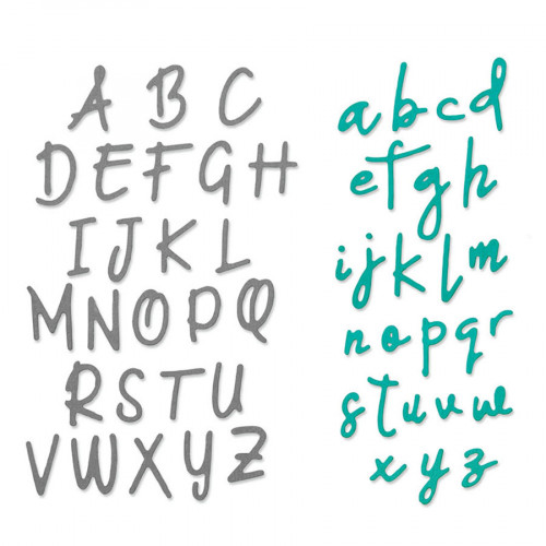 Thinlits Die Set Alphabet - 2 pcs