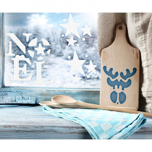 Pochoir pour enfant Thème de noël - 6 pcs